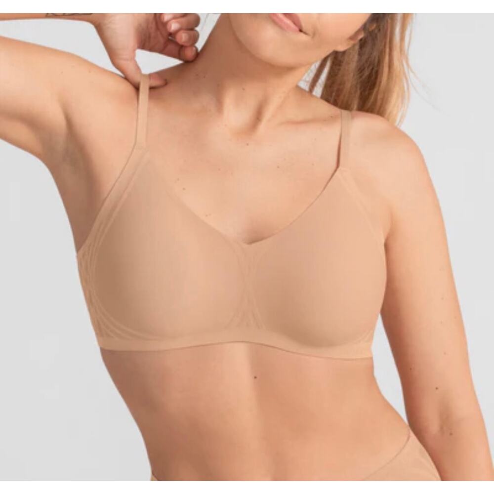 Honeylove Silhouette Wireless Bra Nude 1X 40C 40D Shapewear